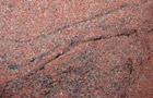 Granit Bordüre Multicolor Rot, Oberfläche poliert