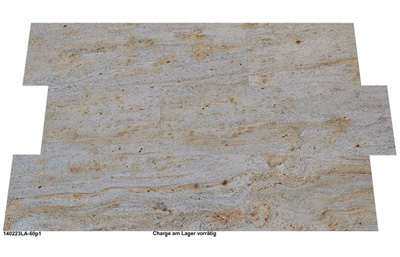 Fliesen aus Granit, Ivory Gold, 60x40x1 cm, poliert