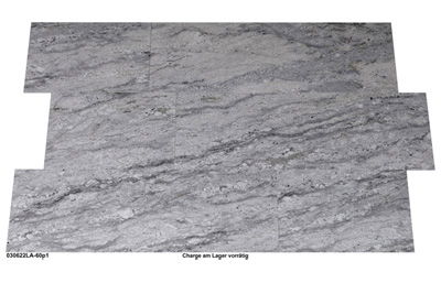 Granitfliesen, grau, weiß, Thunder White, 60x40, poliert