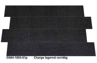 Granitfliesen, China Black, 61x30,5x1 cm, poliert