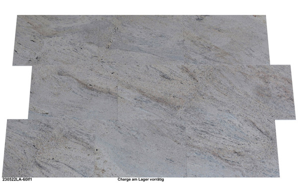 Granitfliesen, Colonial Ivory, 60x40x1 cm, satiniert