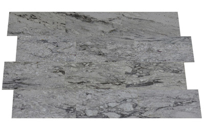 Granitfliesen, Thunder White, 61x30,5x1 cm, poliert
