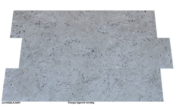 Granitfliesen weiß, Colonial White, 60x40x1 cm, satiniert, leather finished