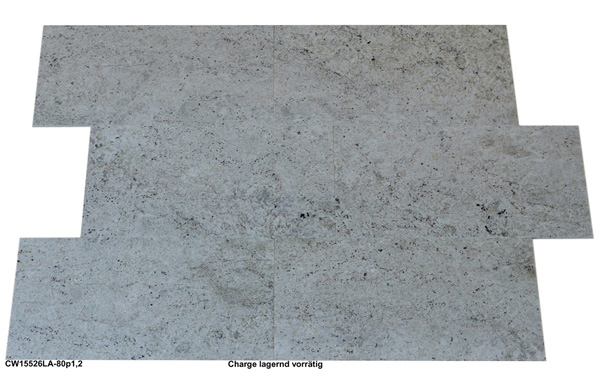 Granitfliesen, Colonial White, 80x40x1,2 cm, poliert