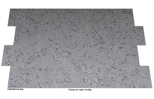 Natursteinfliesen aus Granit, French White, 61x30,5x1 cm, poliert