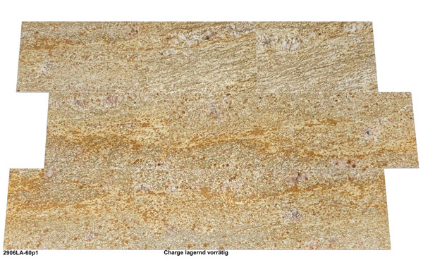 Granitfliesen, 60x40x1 cm, Imperial Gold, poliert