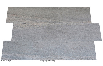 Natursteinfliesen aus Granit, Imperial White, 60x40x1 cm, poliert