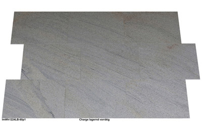 Granitfliesen, Imperial White, 60x40x1 cm, poliert