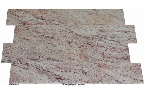 Natursteinfliesen aus Granit, beige, poliert, Ivory Brown, 61x30,5x1 cm