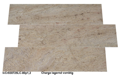 Natursteinfliesen aus Granit, Ivory Cream, 80x40x1,2 cm, poliert