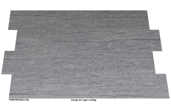 Natursteinfliesen aus Granit, Thunder White, 60x30, poliert