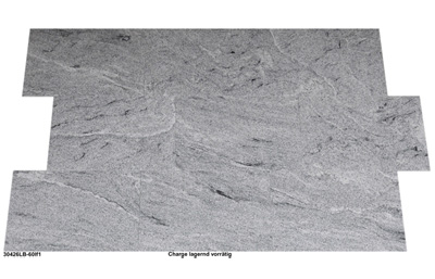 Granitfliesen, weiß, Viskont White, 60x40x1 cm, leather finished