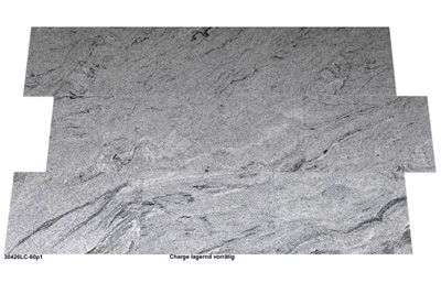 Fliesen aus Granit, Viskont White, 60x40x1 cm, poliert