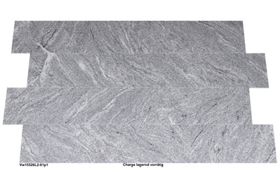 Natursteinfliesen aus Granit, grau-wei&szlig;, 61x30,5x1 cm, poliert