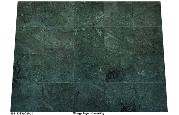 Fliesen aus Marmor, Verde Guatemala, 30,5x30,5x1 cm, poliert