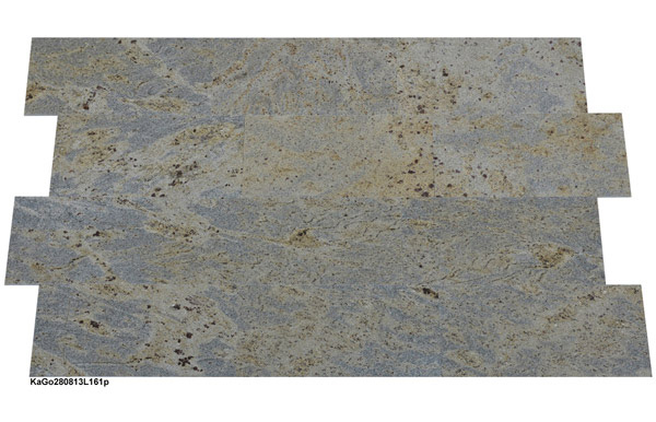 Granitlfliesen, Kashmir Gold, 61x30,5x1 cm, poliert