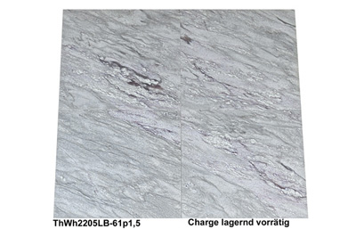 Granitfliesen, Thunder White, 61x61x1,5 cm, poliert