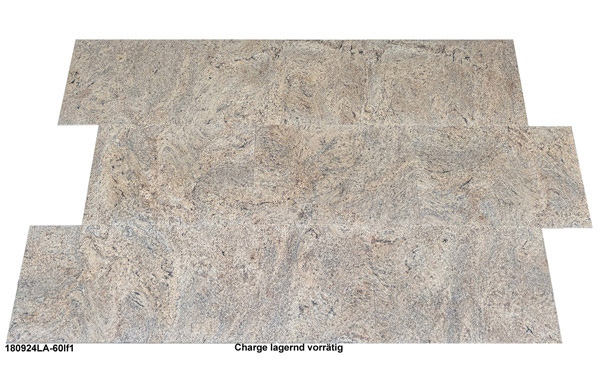Granitfliesen, 60x40x1 cm, Colonial Ivory, satiniert