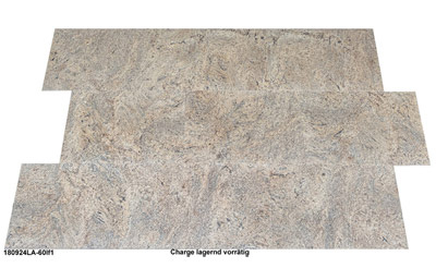 Granitfliesen, 60x40x1 cm, Colonial Ivory, leather finished