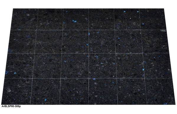 Natursteinfliesen aus Granit, Arctic Blue, 30,5x30,5x1,2 cm, poliert