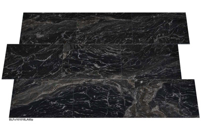 Fliesen aus Granit, Black Forest, poliert, 60x40x1,2 cm