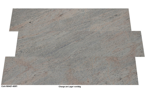 Granitfliesen, Colonial Ivory, 60x40x1 cm, satiniert