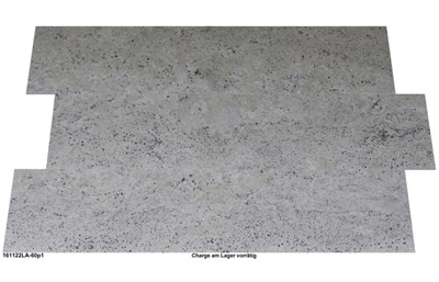 Granitfliesen, Colonial White, 60x40x1 cm, poliert, feine, leicht graue Ma&szlig;erung