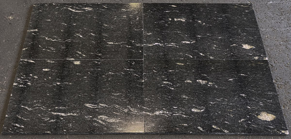 Granit Fliesen Cosmic Black, 60x40x1cm, poliert