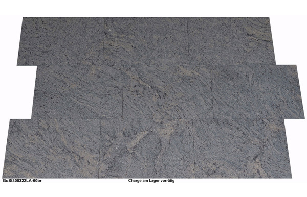 Natursteinfliesen aus Granit, Golden Stallion, 60x40x1 cm, antik gebürstet