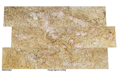 Natursteinfliesen aus Granit, 60x40x1 cm, Imperial Gold, poliert