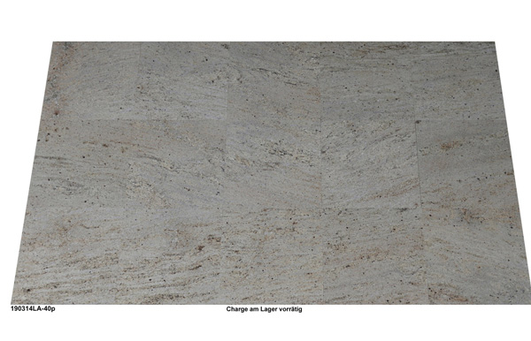 Granitfliesen, Ivory Cream, hell, beige, poliert, 40x40