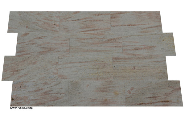 Natursteinfliesen aus Granit, Ivory White, 61x30,5x1 cm, poliert