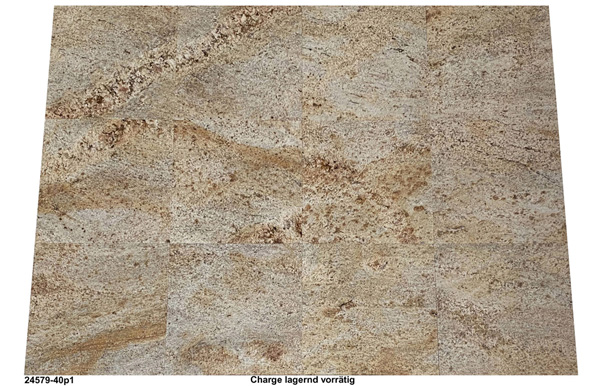 Granitfliesen, 40x40x1 cm, Ivory Gold, poliert