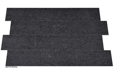 Granitfliesen, Nero Impala India, 61x30,5x1 cm, poliert