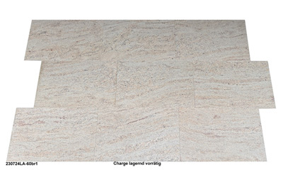Natursteinfliesen aus Granit, Shivakashi, 60x40x1 cm, antik gebürstet, für gemütliche Wohnbereiche, Kaminzimmer oder Wintergärten
