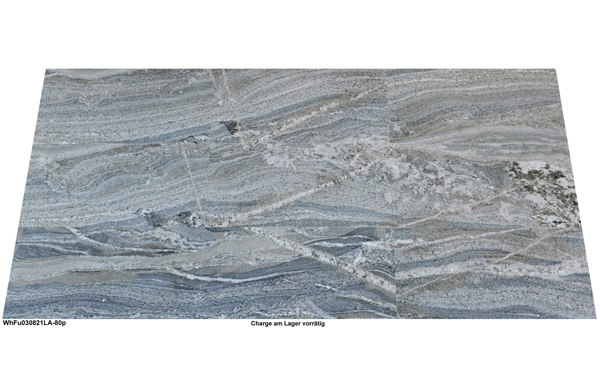 Natursteinfliesen aus Granit, White Fusion, poliert, 80x40x1,2 cm