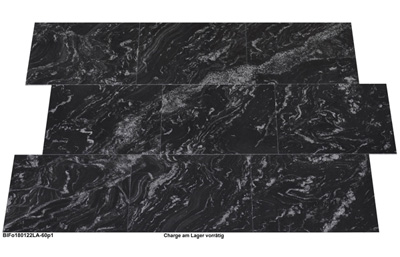 Natursteinfliesen aus Granit, Black Forest, 60x40x1 cm, poliert