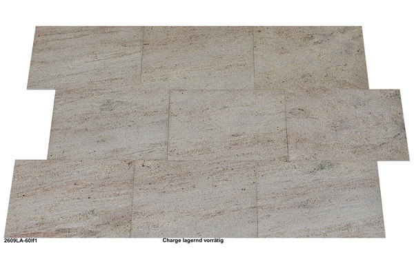 Natursteinfliesen aus Granit, Ivory Cream, 60x40x1 cm, satiniert