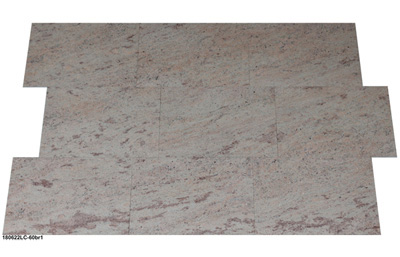 Natursteinfliesen aus Granit, Shivakashi, 60x40x1 cm, antik gebürstet, rutschsichere Oberfläche, Rutschsicherheitsklasse R10