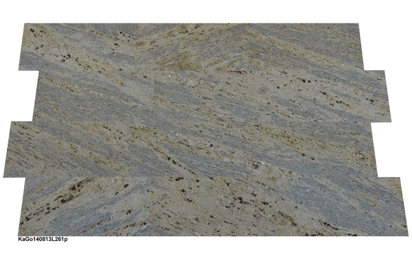 Granitlfliesen, Kashmir Gold, 61x30,5x1 cm, poliert
