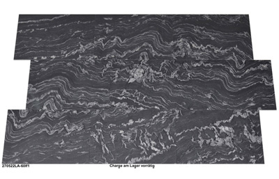 Natursteinfliesen aus Granit, Silver Forest, satiniert, 60x40x1 cm