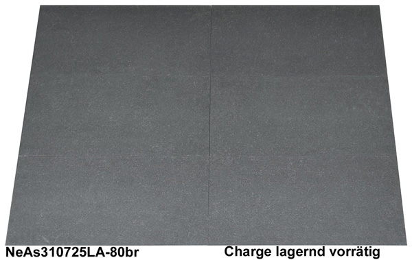 Granit Terrassenplatten, Nero Assoluto, 80x40x3 cm, antik gebürstet