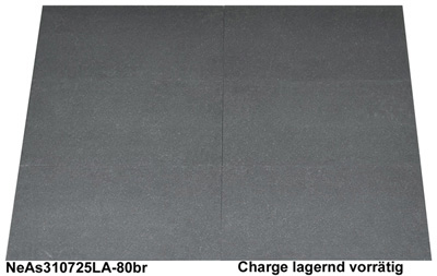 Granit Terrassenplatten, Nero Assoluto, 80x40x3 cm, antik gebürstet