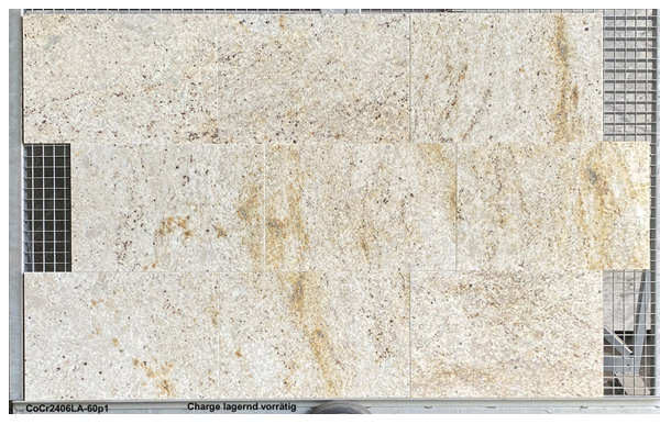 Granitfliesen, Colonial Cream, 60x40x1 cm, poliert