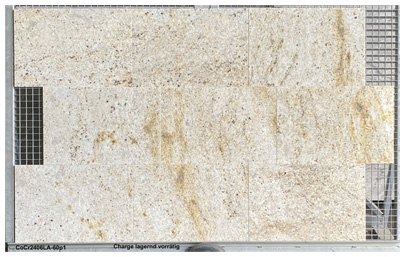 Fliesen aus Granit, Colonial Cream, 60x40x1 cm, poliert