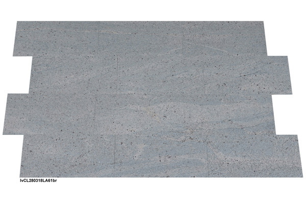 Natursteinfliesen aus Granit, Ivory Classic, 61x30,5x1 cm, geflammt + geb&uuml;rstet