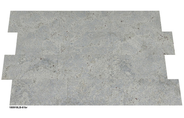 Natursteinfliesen aus Granit, Kashmir White, 61x30,5x1 cm, poliert