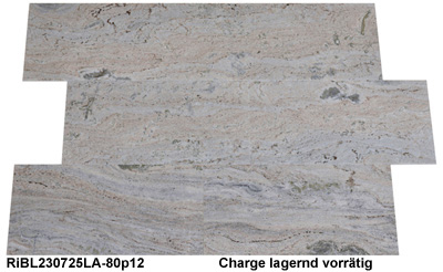 Fliesen aus Granit, River Blue, 80x40x1,2 cm, poliert