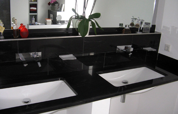 Granitplatten, Badezimmer, Yerkaud Green, poliert