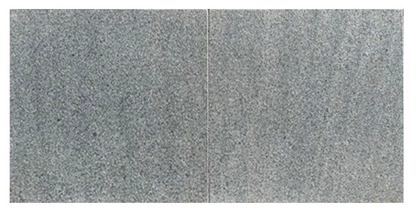 Naturstein Terrassenplatten Padang dunkel, geflammt + gebürstet